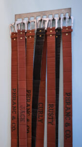 2011
Kraft paper, paint, cardboard,
thread
48 x 14 x 2”
Photo by AJ Saulsberry